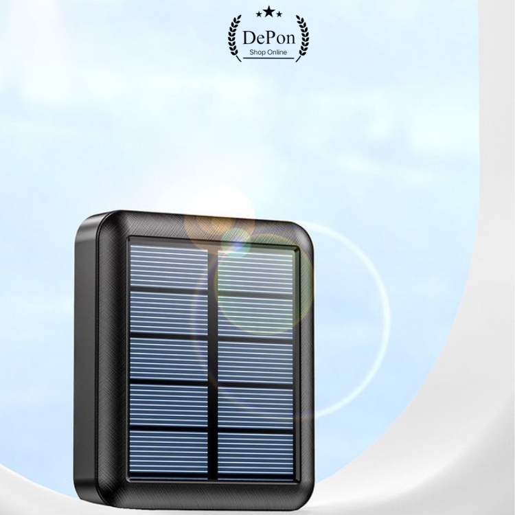 Sạc Dự Phòng Mini 200000mah- Sạc Năng Lượng Mặt Trời Solar Nhỏ Gọn Tiện Mang Theo