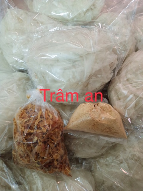 0,5kg bánh tráng gạo phơi sương dẻo ngon + 100g hành phi loại I + 100g muối tỏi nhuyễn bột loại ngon | BigBuy360 - bigbuy360.vn