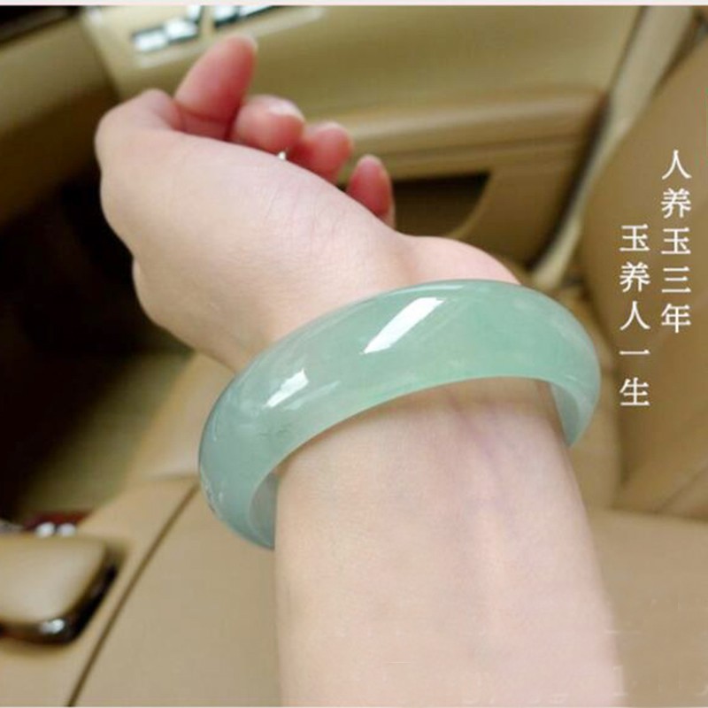 Bút Đá Ngọc Bích Tự Nhiên Màu Xanh Lá 53-70mm Thời Trang Cho Nữ