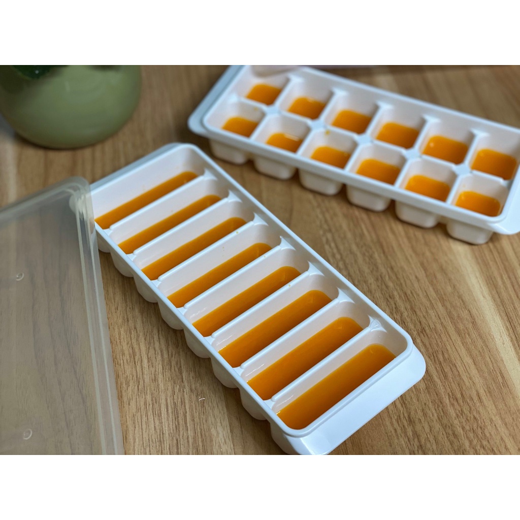 Khay làm đá có nắp đậy Inomata 8 viên / 12 viên / 48 viên - Nội Địa Nhật Bản