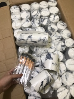 Bộ cọ vân đá 10 cây kèm hộp da