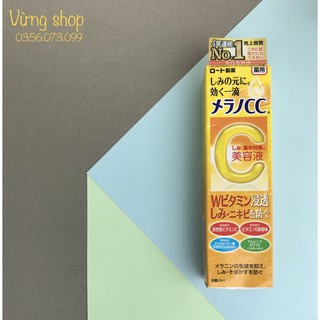 TINH CHẤT SERUM VITAMIN C ROHTO MELANO CC DƯỠNG TRẮNG GIẢM THÂM NÁM 20ml