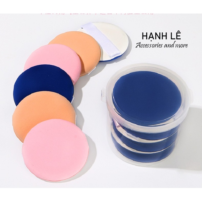 Bông phấn trang điểm dễ thương nhiều mẫu mã, mềm mịn và thân thiện với da, giúp đánh kem nền, phấn nền, phấn phủ