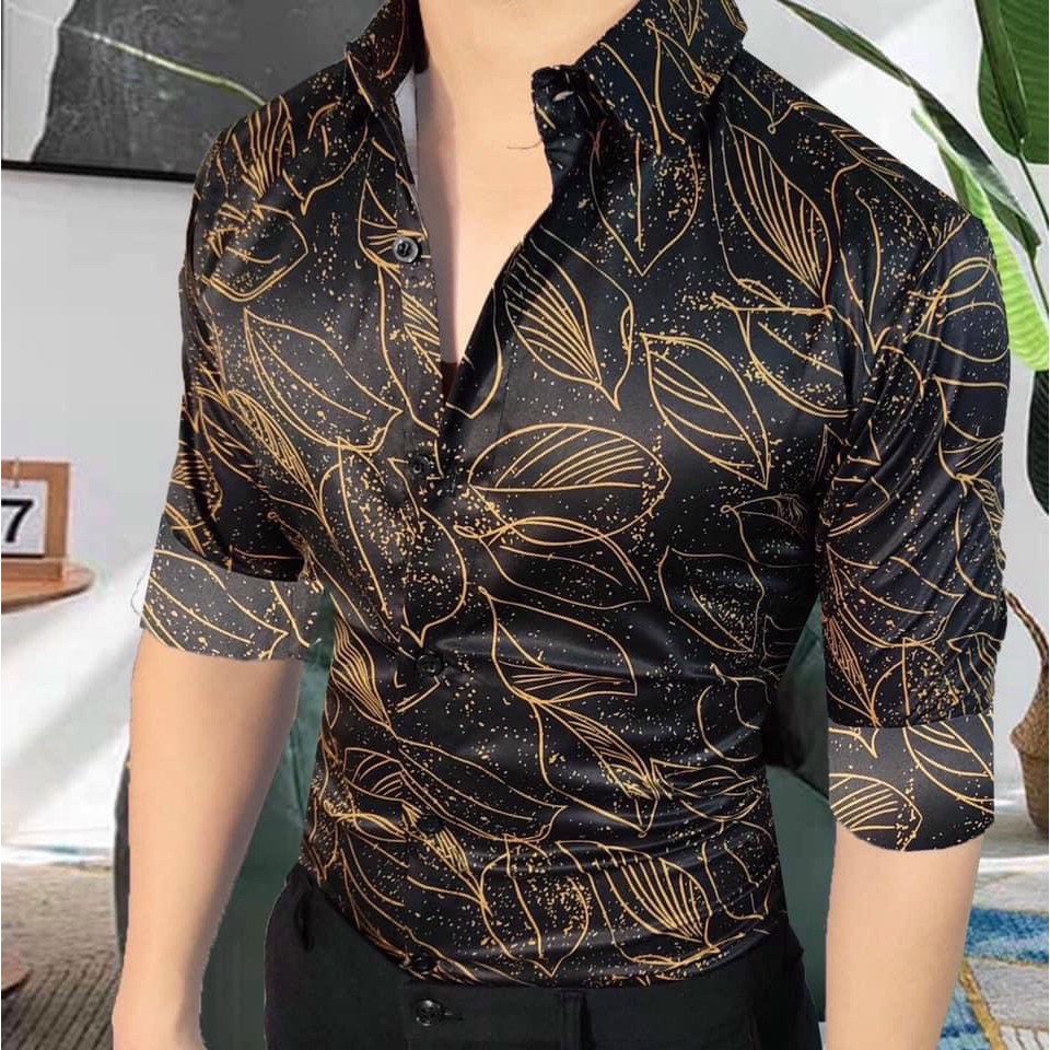 Áo Sơ Mi Nam Dài Tay In 3D Họa Tiết Vải Lụa Ép Thoáng Mát Ít Nhăn Phù Hợp Đi Chơi Đi Tiệc Sành Điệu | BigBuy360 - bigbuy360.vn