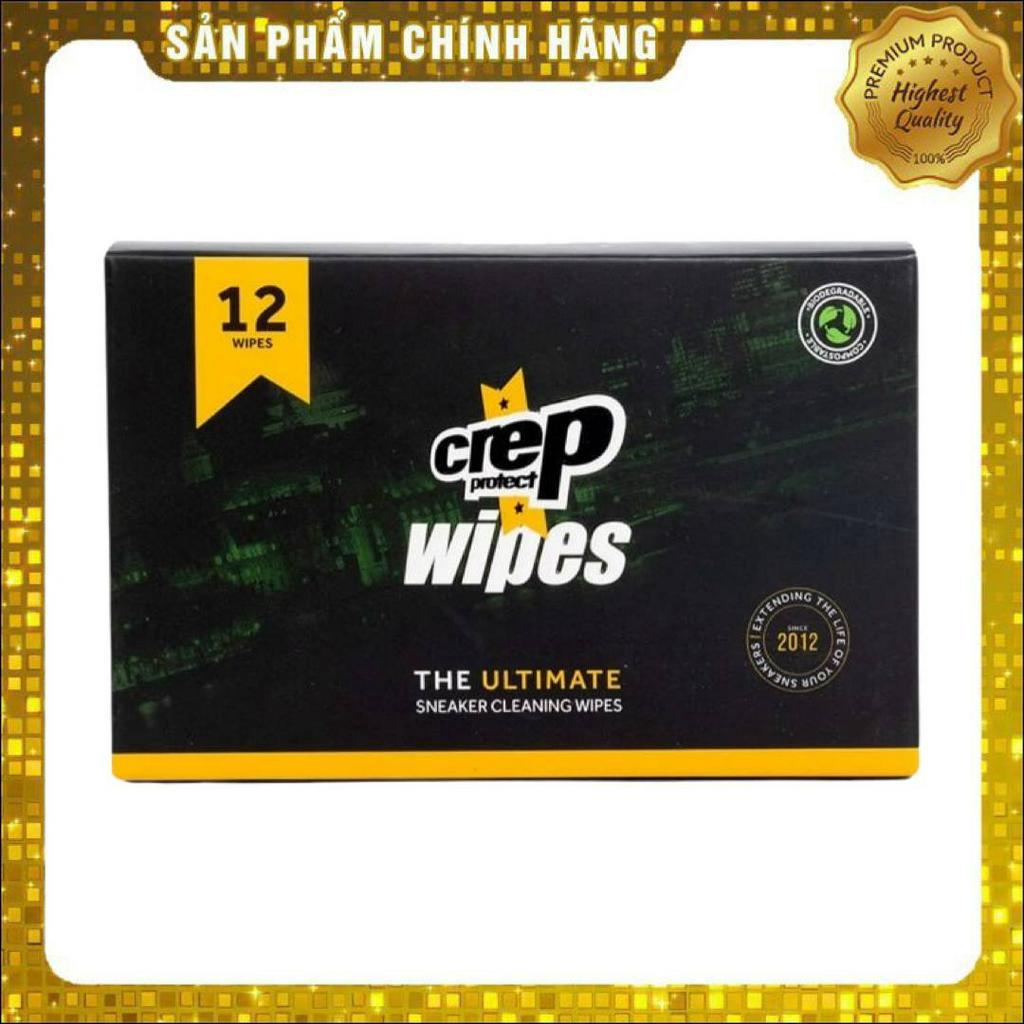 Hộp Khăn Ướt Vệ Sinh Giày Crep Protect Wipes (12 Miếng/190g)