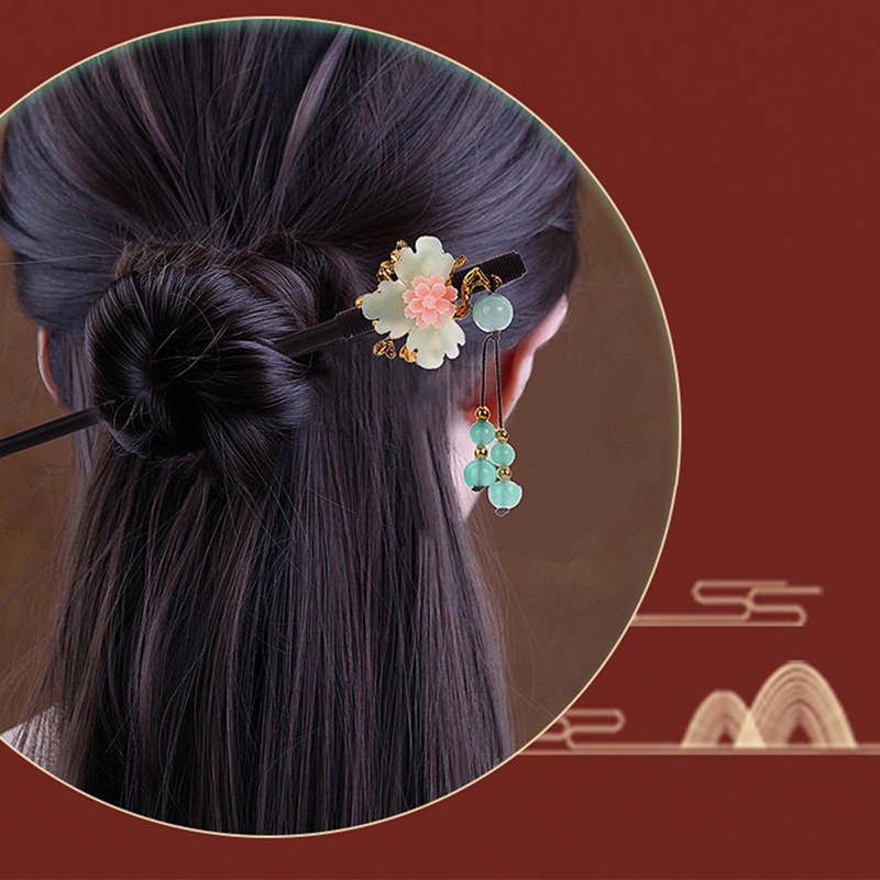 Tmdbyx Trâm Cài Tóc Tua Rua Dài Đính Hạt Ngọc Trai Phong Cách Trung Hoa Cổ Điển Dành Cho Cô Dâu Trong Ngày Cưới