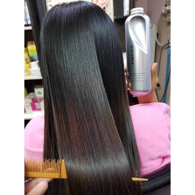 Hấp phủ lụa tơ tằm FAKESHU Nhật Bản chính hãng giúp suôn mềm và bóng mượt như lụa 618ml