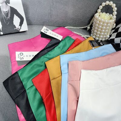 Chân váy chữ A trơn cạp cao chất tacta