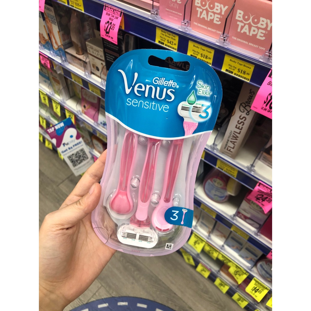BỘ DAO CẠO 3 LƯỠI VENUS GILLETTE COMFORTGLIDE WHITE TEA CÓ 12 ĐẦU THAY