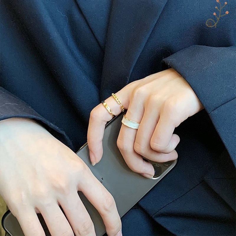 Nhẫn Ba Mảnh Thiết Kế Thời Trang Sang Trọng Cá Tính