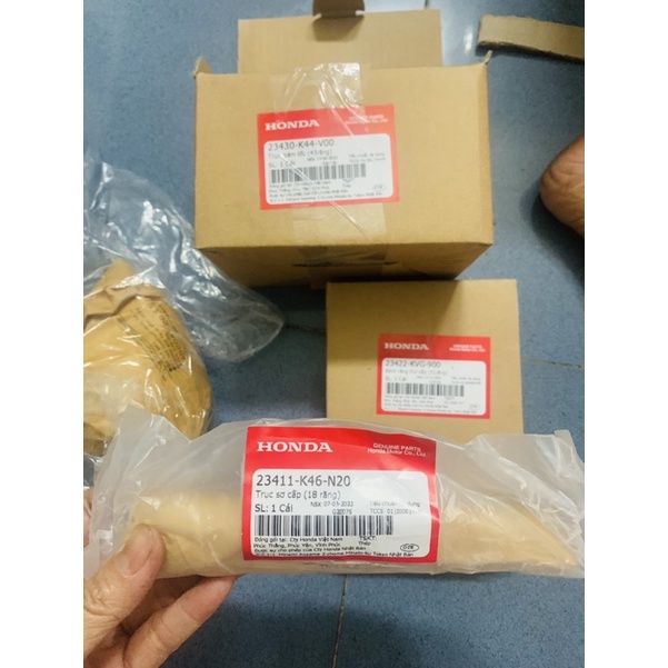 Bộ nhông láp Vision đời 2014 - 2020 zin hãng Honda