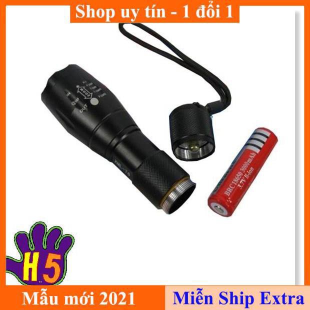 [Xả kho] Đèn pin siêu sáng chống nước siêu sáng XML-16 đa năng - 5 chế độ sáng, chất liệu hợp kim cao cấp - BH 1 ĐỔI 1