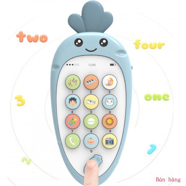 (Hàng hóa tại chỗ) Điện thoại đồ chơi cho bé ngậm nướu Điện thoại đồ chơi có gặm nướu cho bé DdeJ