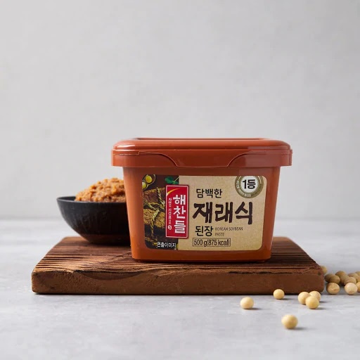 Tương đậu truyền thống Hàn Quốc CJ hộp 500g - (청정원) 재래식 안심 생 된장 - Gia vị Doenjang truyền thống Hàn Quốc - Hàng nhập khẩu