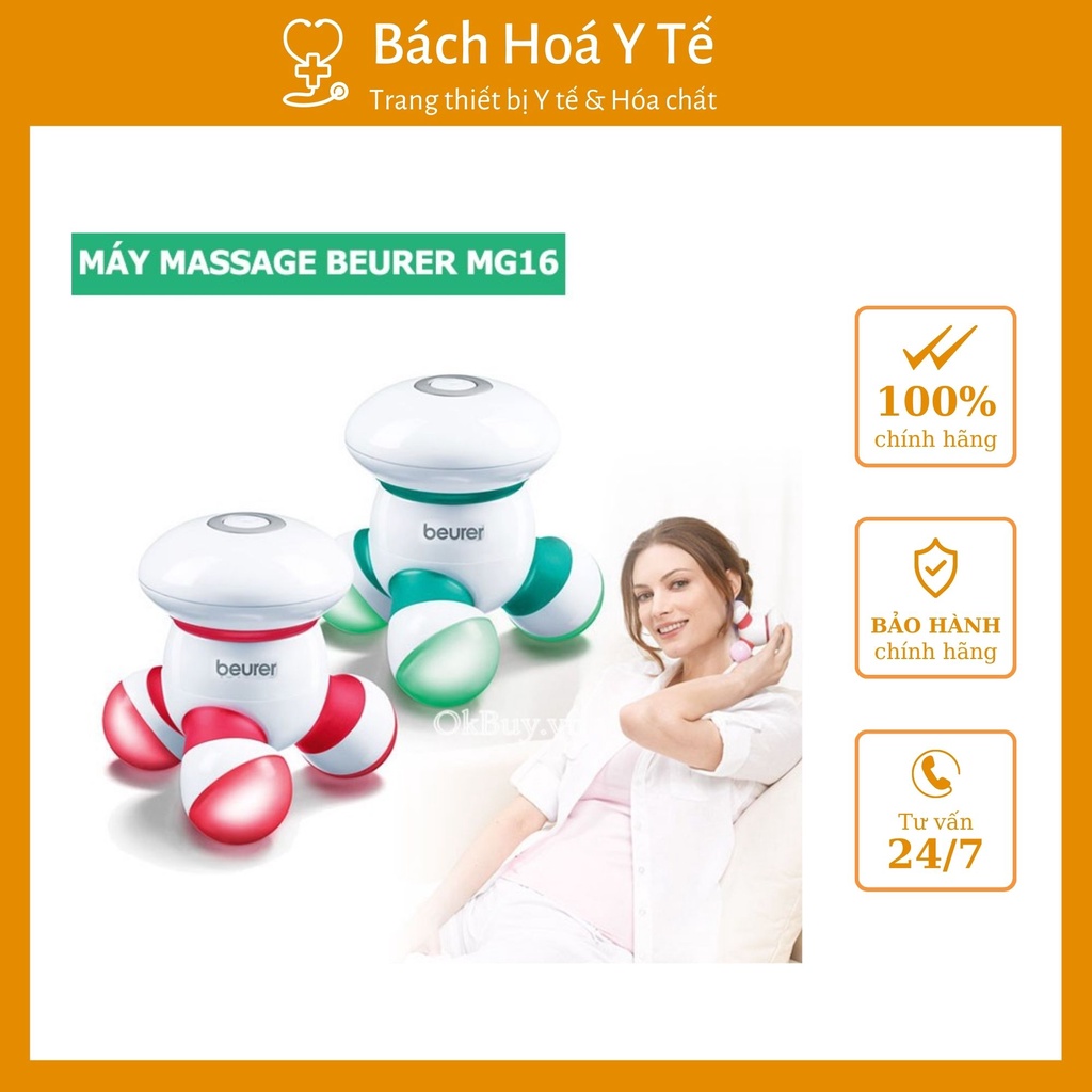 Máy massage mini cầm tay Beurer MG16. Bảo hành 2 năm. Thiết kế nhỏ gọn, hiện đại, tiện dụng.