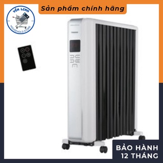 Máy sưởi dầu Tiross TS9218 - 12 thanh + Vỏ chống bỏng + Remote Điều khiển từ xa