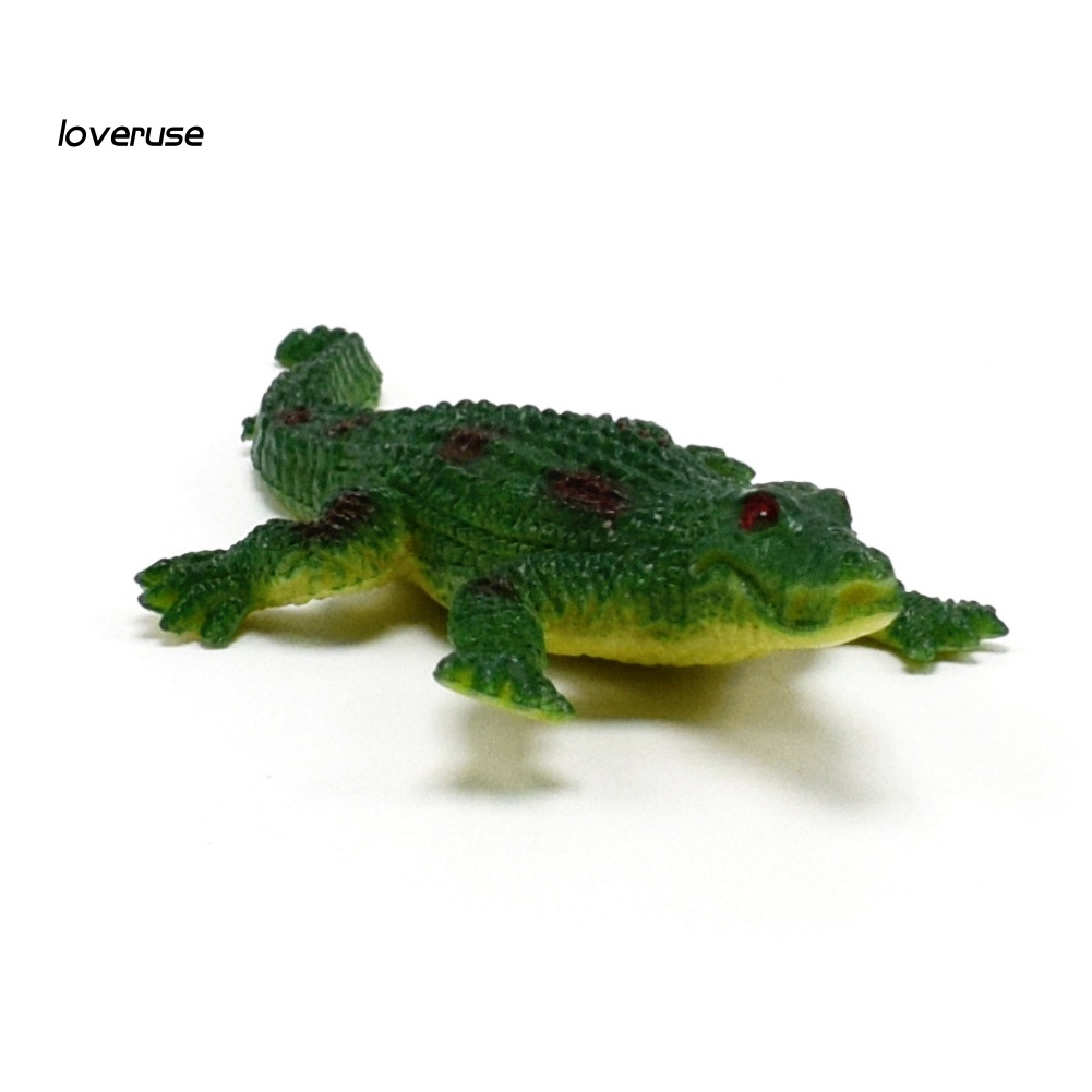 Set 12 mô hình cá sấu đồ chơi bằng nhựa PVC cho bé