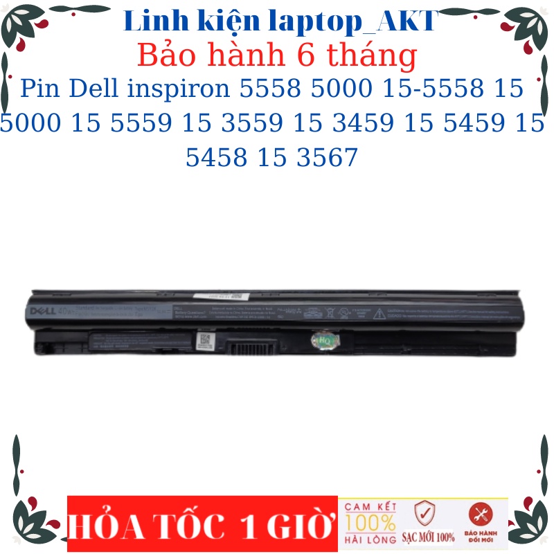 Pin laptop Dell inspiron 5558 5000 15-5558 15 5000 15 5559 15 3559 15 3459 15 5459 15 5458 15 3567 Pin Dell M5Y1K 40Wh