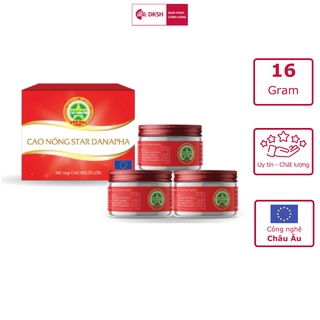 Bộ 3 Cao nóng Cao Sao Vàng STAR DANAPHA 16G/Hộp