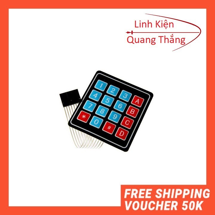 Bàn Phím Ma Trận Mềm 4x4 Keypad