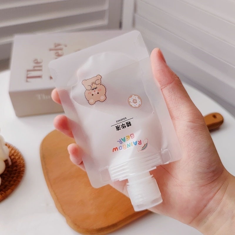 Chai chiết mỹ phẩm -dầu gội , sữa tắm 🎀SALE🎀 Túi chiết mỹ phẩm -du lịch trong suốt mini chống nước 30ml/ 50ml/ 100ml