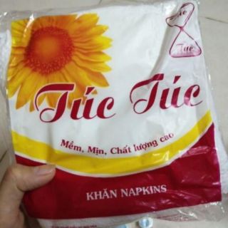 Combo 2 Bịch Khăn ăn Vuông 30cm Túc Túc mềm mịn