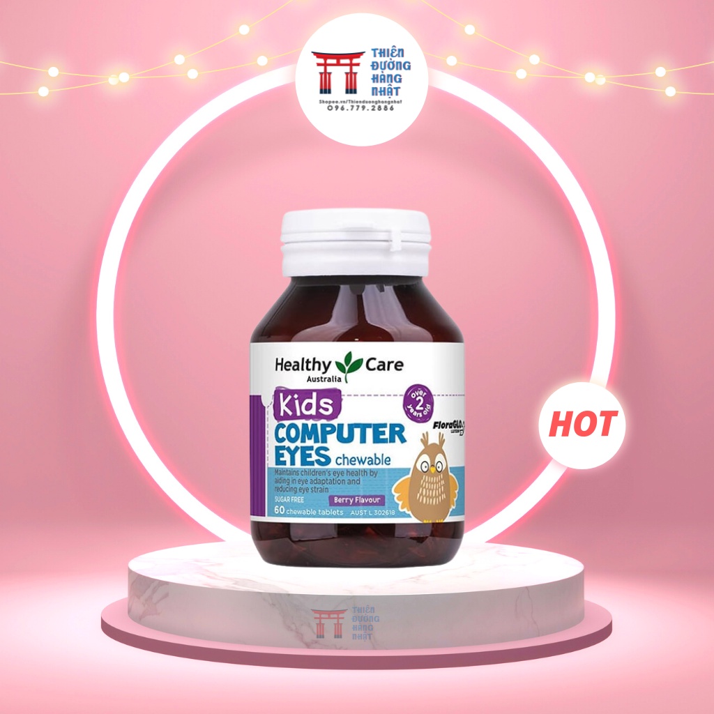 Kẹo bổ mắt cho bé dùng máy tính Kids Computer Eyes Healthy Care Úc 60 viên