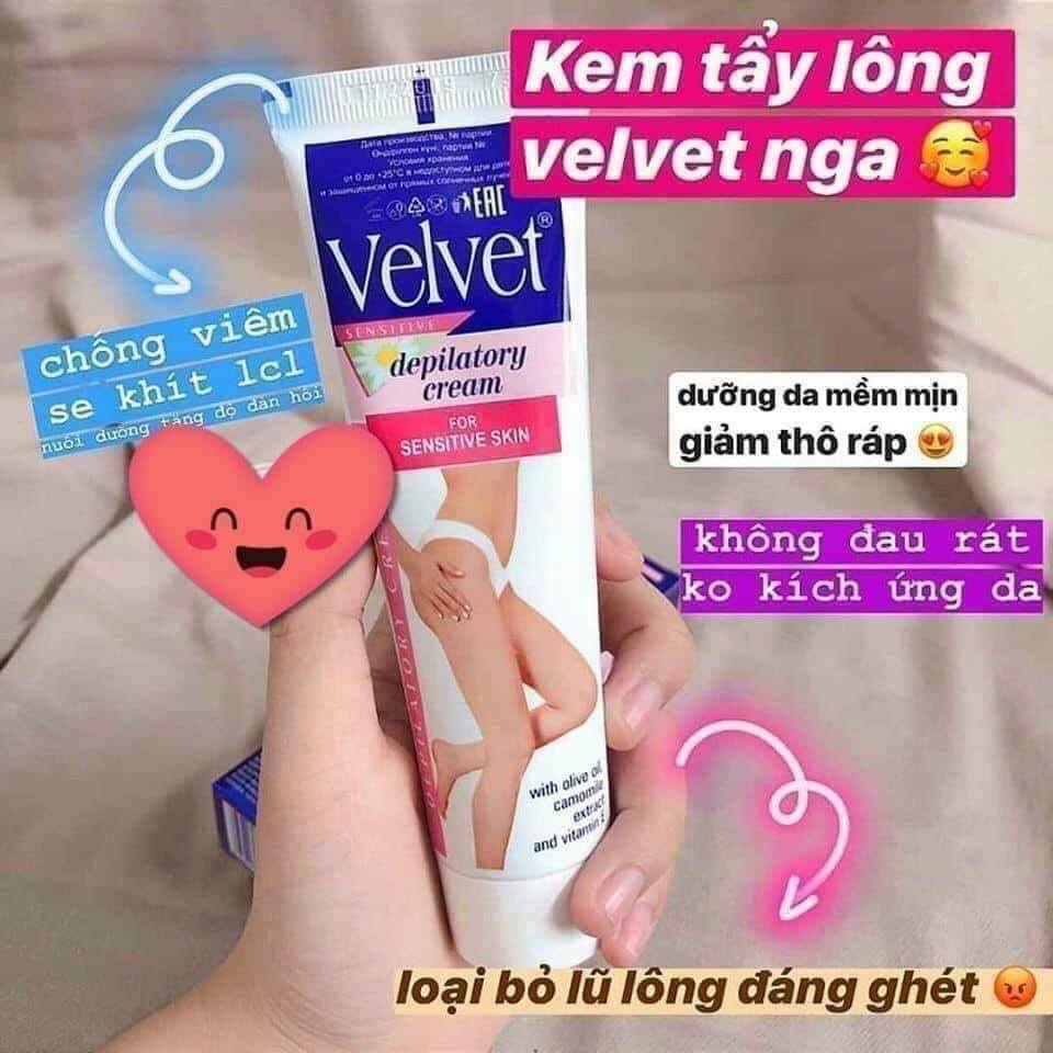 Kem tẩy lông Velvet Nga