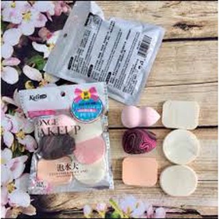 Bộ 6 bông mút trang điểm keli sponge makeup
