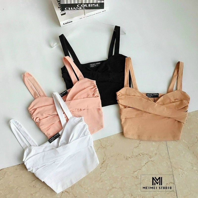 Áo crotop 2 dây kèm mút ngực