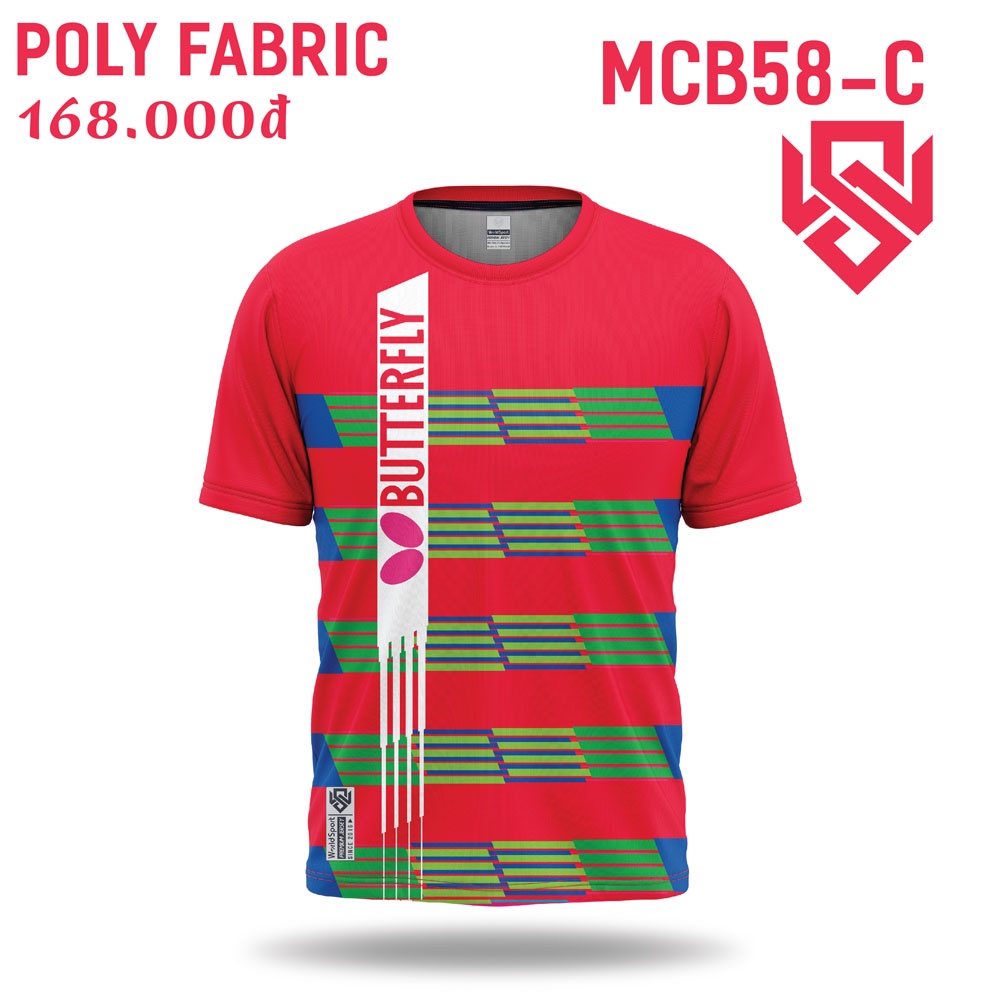 Áo bóng bàn 💥 ĐỘC QUYỀN 💥 siêu thoáng mát và êm nhẹ 2022 MCB58-C