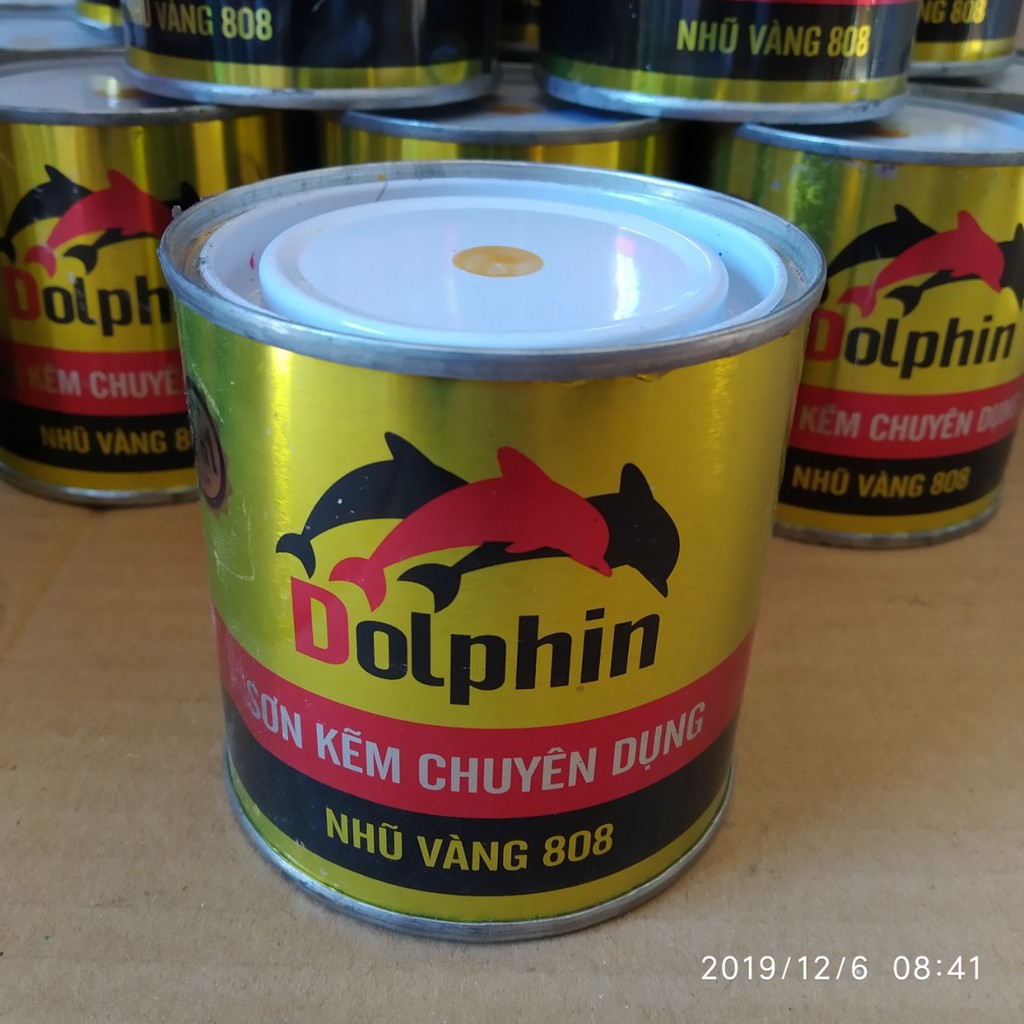 Sơn Nhũ Vàng Dolphin Lon 200g , 400g- Sơn đa năng trên tất cả các bề mặt - DOL808