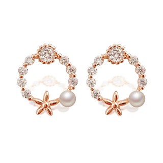 Bông tai nữ nhỏ xinh chân bạc 925 e055