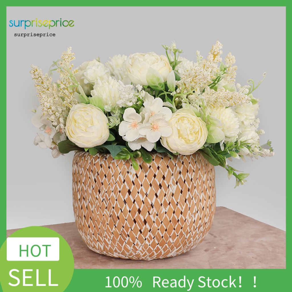 Bó Hoa Giả Bằng Lụa Dùng Trang Trí Xinh Xắn