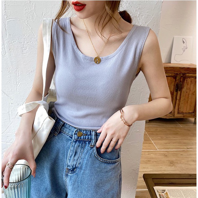 [Kèm Video SP] Áo Ba Lỗ Nữ Thun Tăm Cao Cấp Trơn Màu Basic Phong Cách Cá Tính Trẻ Trung Thời Trang Sugal TOP NU SG 020V3