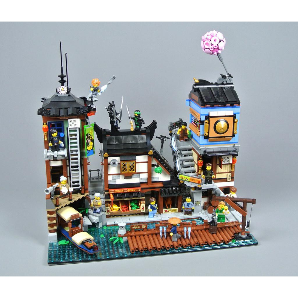 (có sẵn) lắp ráp 70657 06083 Mô Hình Bến Thuyền Ninjago Lâu Đài Chiến Đấu cực ngầu NINJASAGA BLOCKS