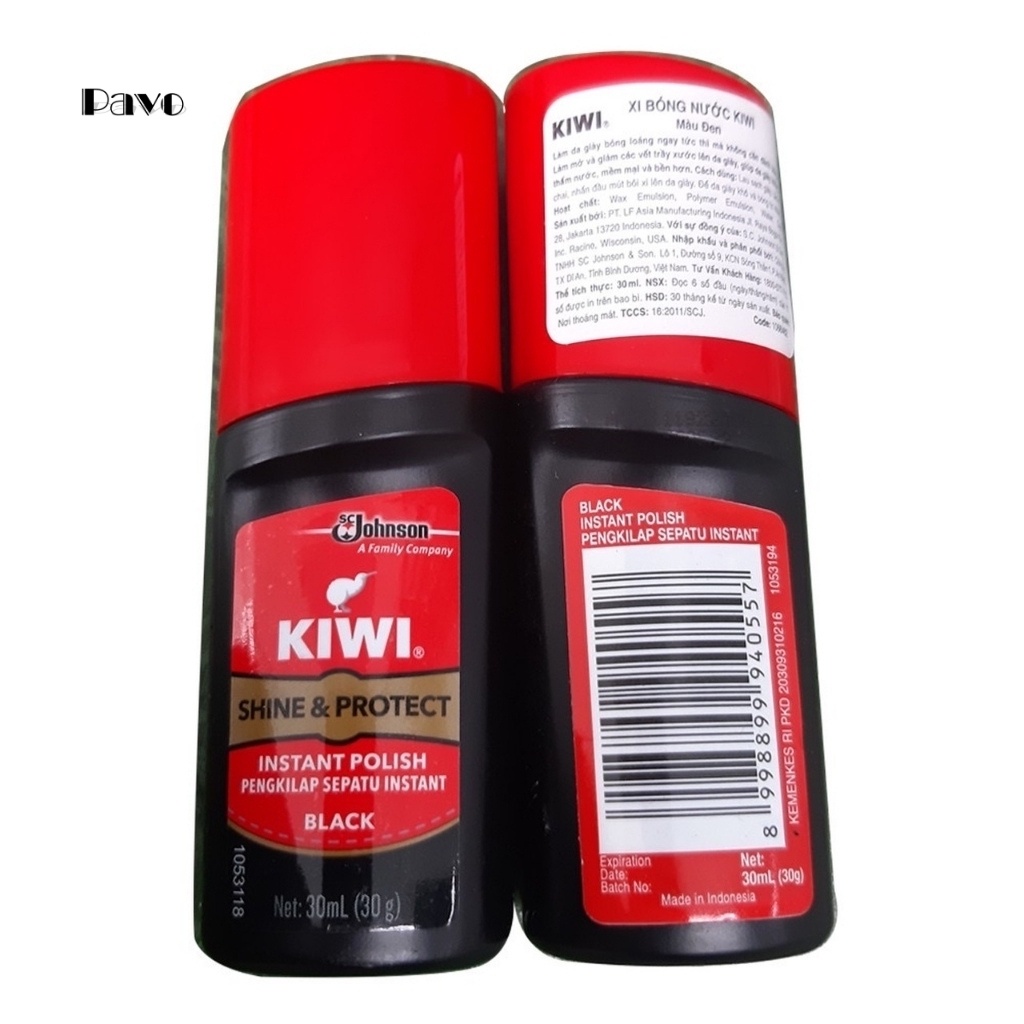 [GÍA GỐC TẬN XƯỞNG]Xi Đánh Giày Nước KIWI Thái Lan Chính Hãng Màu Đen, Nâu(30g)