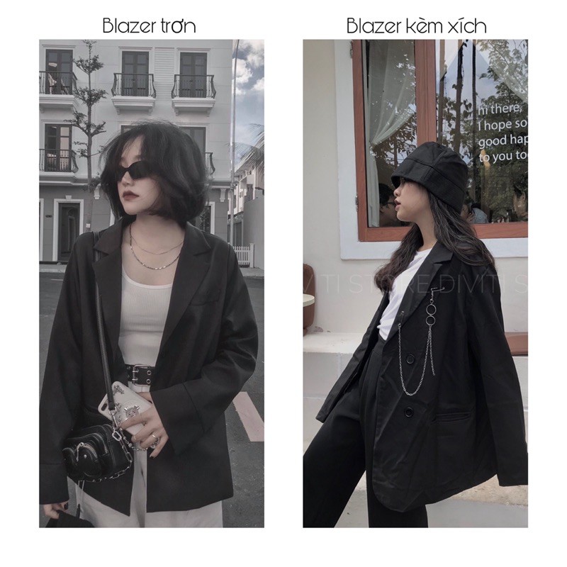 ÁO BLAZER TRƠN MÀU ĐEN | BigBuy360 - bigbuy360.vn