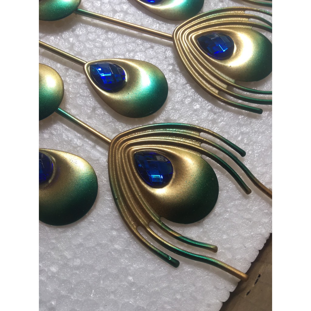 Đồng Hồ Treo Tường Con Công Trang Trí Phòng Khách Chính Hãng Bảo Hành 36 Tháng