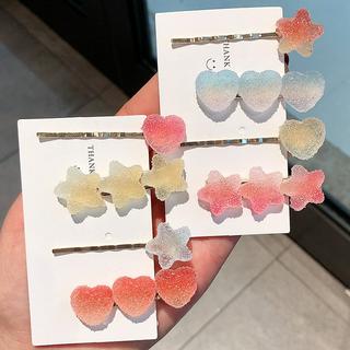 Kẹp Tóc Nữ Trang Trí Hình Màu Thạch Đáng Yêu Dễ Phối Thời Trang Hàn Quốc Dễ Thương Dành Cho Nữ