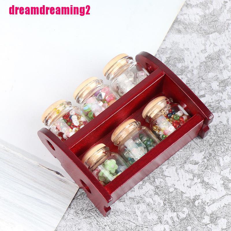 Kệ gỗ tỉ lệ 1: 12 trang trí nhà búp bê độc đáo