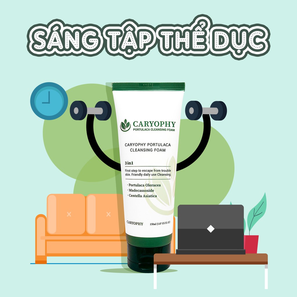 Sữa rửa mặt cho bà bầu cho da dầu mụn da khô da nhạy cảm Hàn Quốc chính hãng Caryophy 150ml | BigBuy360 - bigbuy360.vn