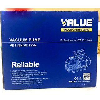 MÁY HÚT CHÂN KHÔNG VALUE 2.0 CFM MODEL: VE115N