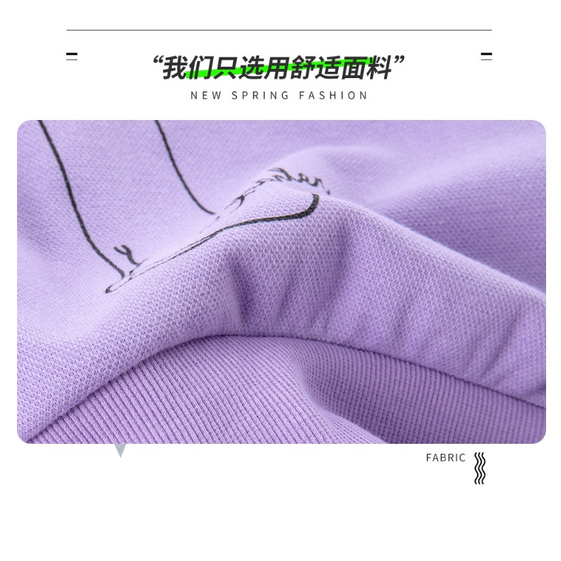 Áo Khoác Tay Dài Có Khóa Kéo + Quần Dài In Họa Tiết Hoạt Hình Phong Cách Hàn Quốc Thời Trang Thu Đông Cho Bé 100-160cm