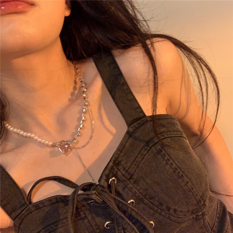 Vòng cổ Mặt Hình Trái Tim Thiết Kế Mới Mẻ