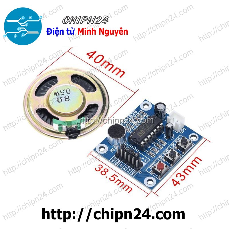 [1 CÁI] (D28) Module ghi âm ISD1820