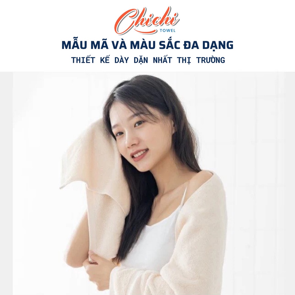 Khăn Tắm, Khăn Mặt, Khăn Lau Gội Đầu Chất Liệu Cotton Dày Dăn, Mềm Mịn, Siêu Thấm Hút, Khổng Sổ Lông Phai Màu | BigBuy360 - bigbuy360.vn