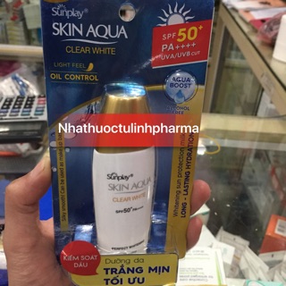 Kem Chống Nắng Dưỡng Da Trắng Sunplay Skin Aqua Clear White SPF50+, PA++++
