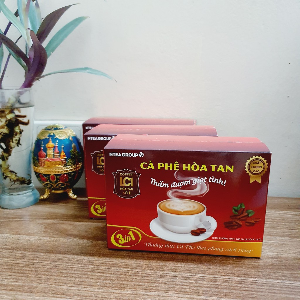 Cà phê hòa tan 3 in 1 - LC1 - NTEA Group (100% CÀ PHÊ SẠCH VIỆT NAM)