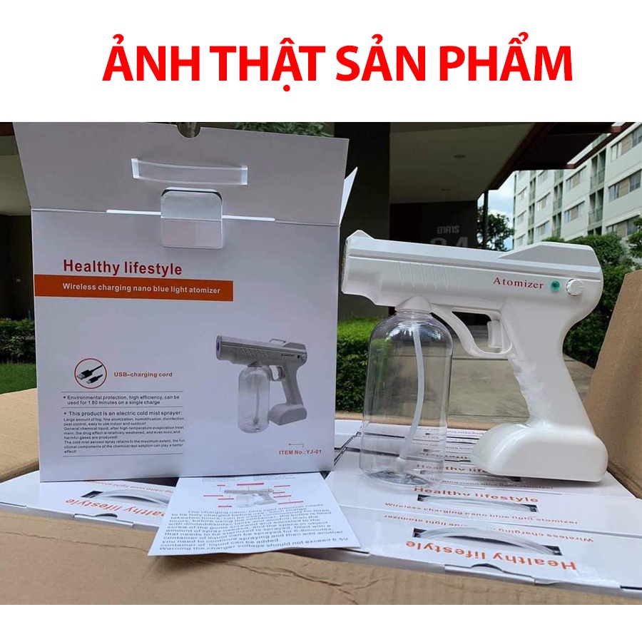 MÁY XỊT KHỬ KHUẨN - Sát khuẩn đến 99% - Khử trùng nano bằng tia cực tím - Dung tích lớn 800ml - Phun xa đến 2m